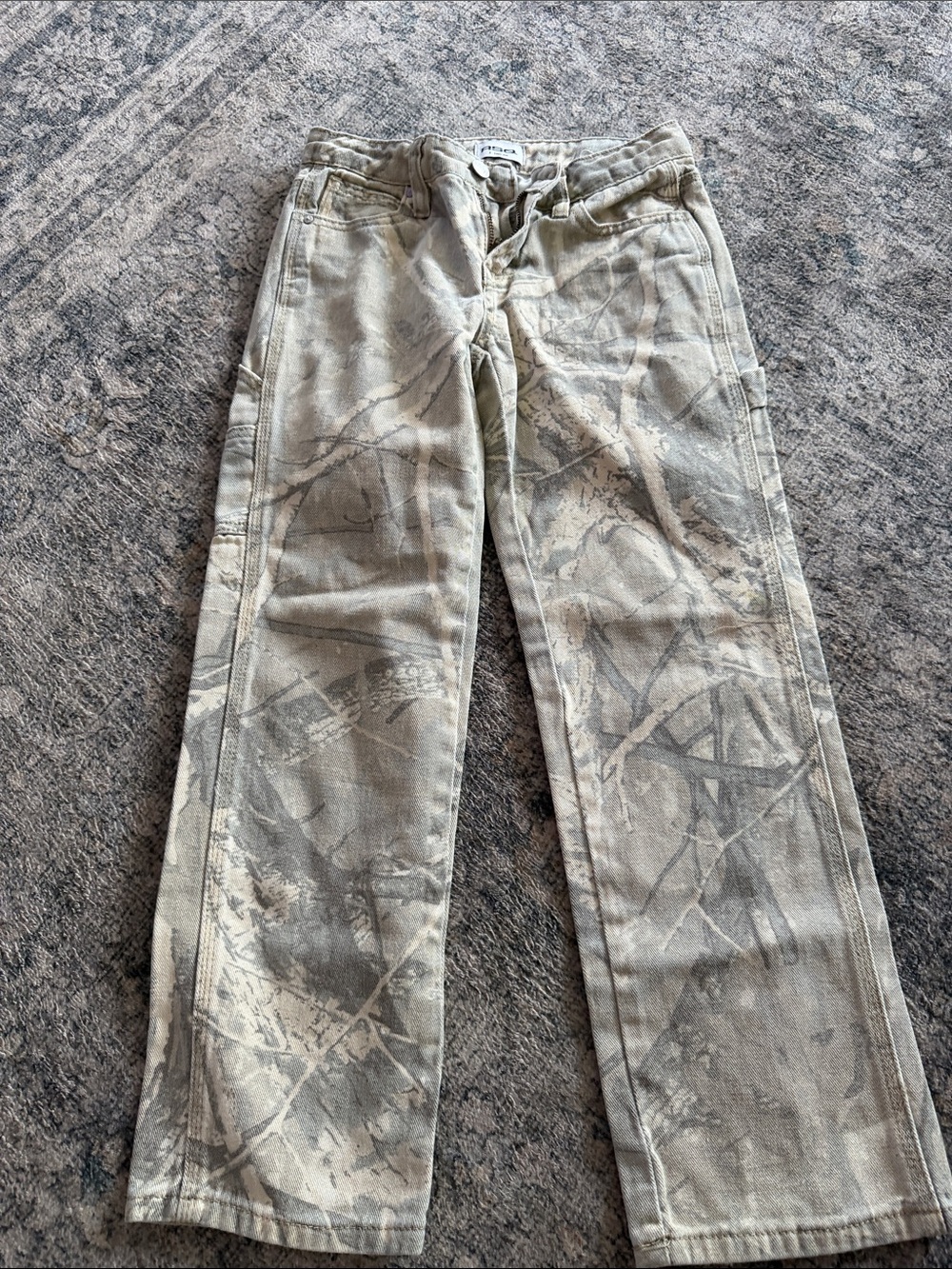 RSQ Kids Camouflage Straight Jeans - Sage Gray